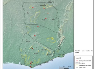 10 potential sites in Ghana
