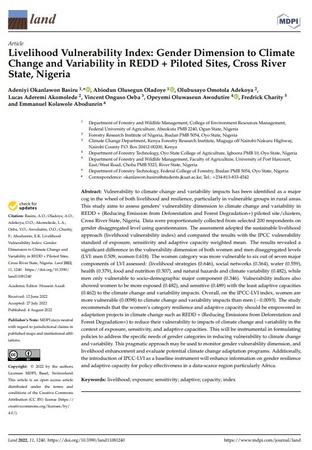 Livelihood Vulnerability Index: Gender Dimensions to Climate Change and ...