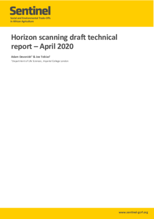 Horizon scanning report 16 April 2020