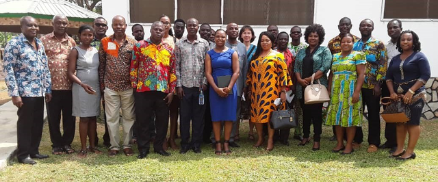 The Ghana Sentinel and NLA teams. Photo: Sentinel project