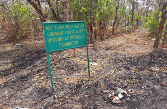Threatened forest reserve in Wa. Photo: Sentinel project