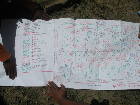 Participatory mapping exercise in Ethiopia