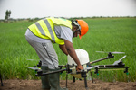 On field drone demonstrations at the Kpong irrigation scheme in Ghana